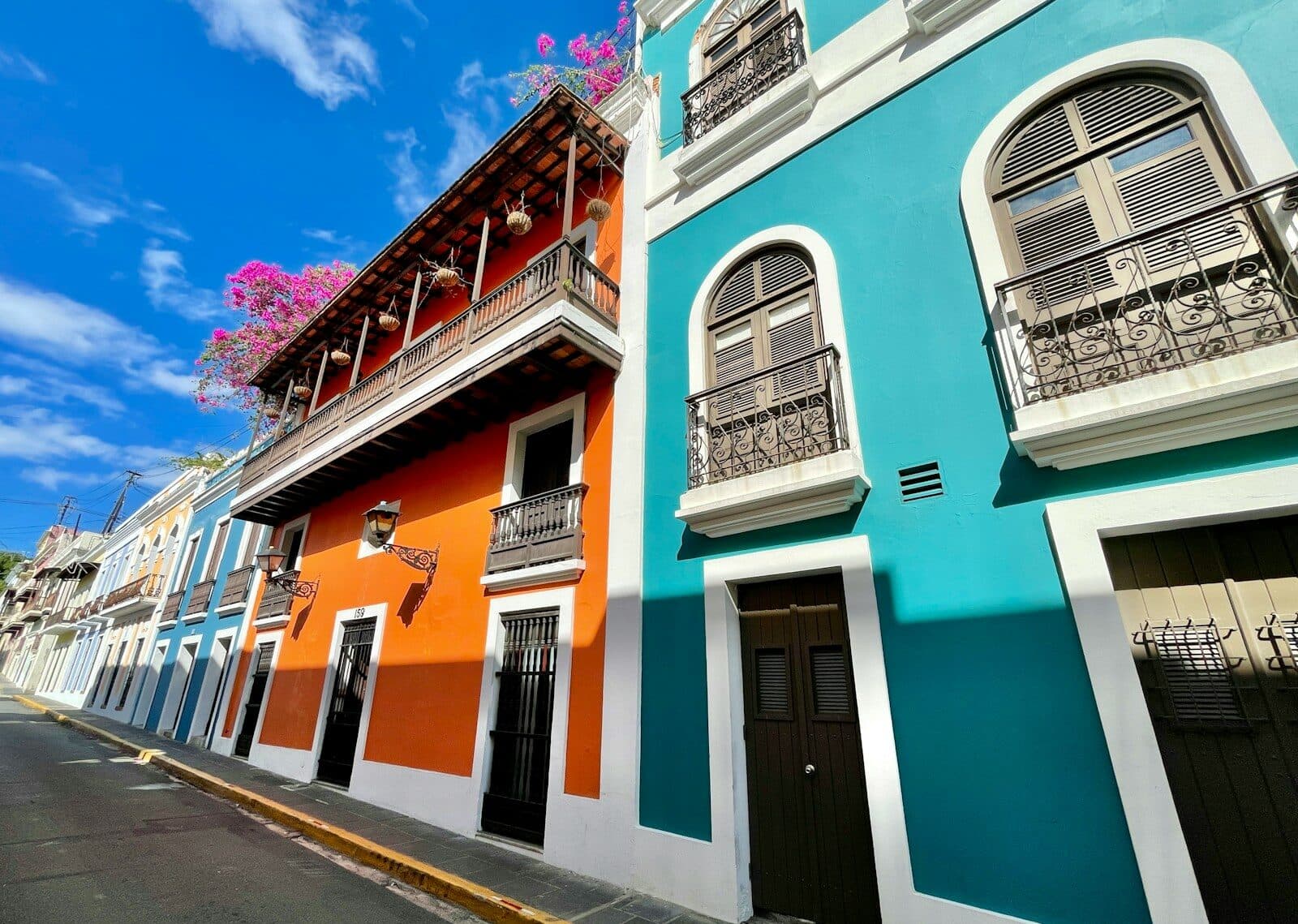 a row of buildings